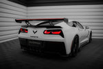 Maxton Carbon Division - Carbon Heckspoiler Heckflügel Standfuß Innen + LED passend für Chevrolet Corvette Stingray / Grand Sport C7