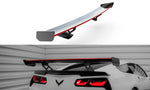 Maxton Carbon Division - Carbon Heckspoiler Heckflügel Standfuß Innen + LED passend für Chevrolet Corvette Stingray / Grand Sport C7