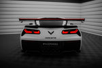 Maxton Carbon Division - Carbon Heckspoiler Heckflügel Standfuß Innen + LED passend für Chevrolet Corvette Stingray / Grand Sport C7