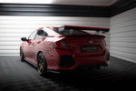 Maxton Carbon Division - Carbon Heckspoiler Heckflügel Standfuß Innen + LED passend für Honda Civic SI Mk10