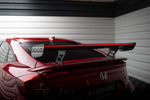 Maxton Carbon Division - Carbon Heckspoiler Heckflügel Standfuß Innen + LED passend für Honda Civic SI Mk10