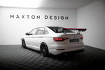 Maxton Carbon Division - Carbon Heckspoiler Heckflügel Standfuß Innen + LED passend für VW Jetta GLI Mk7