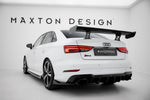 Maxton Carbon Division - Carbon Heckspoiler Heckflügel Standfuß Innen passend für Audi A3 / A3 S-Line / S3 / RS3 Limousine 8V / 8V FL