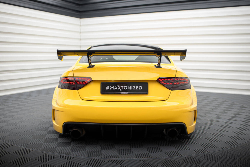 Maxton Carbon Division - Carbon Heckspoiler Heckflügel Standfuß Innen passend für Audi A5 Coupe 8T