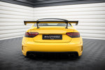 Maxton Carbon Division - Carbon Heckspoiler Heckflügel Standfuß Innen passend für Audi A5 Coupe 8T