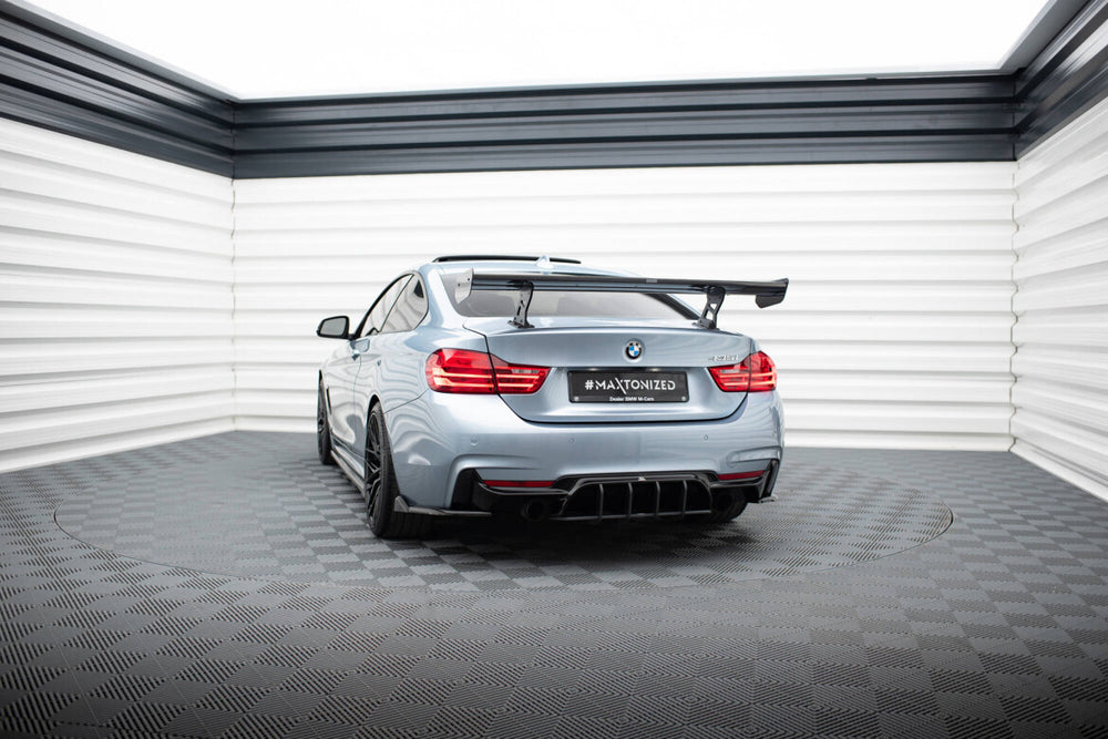 Maxton Carbon Division - Carbon Heckspoiler Heckflügel Standfuß Innen passend für BMW 4er F32 / 4 F32 M-Paket Coupe