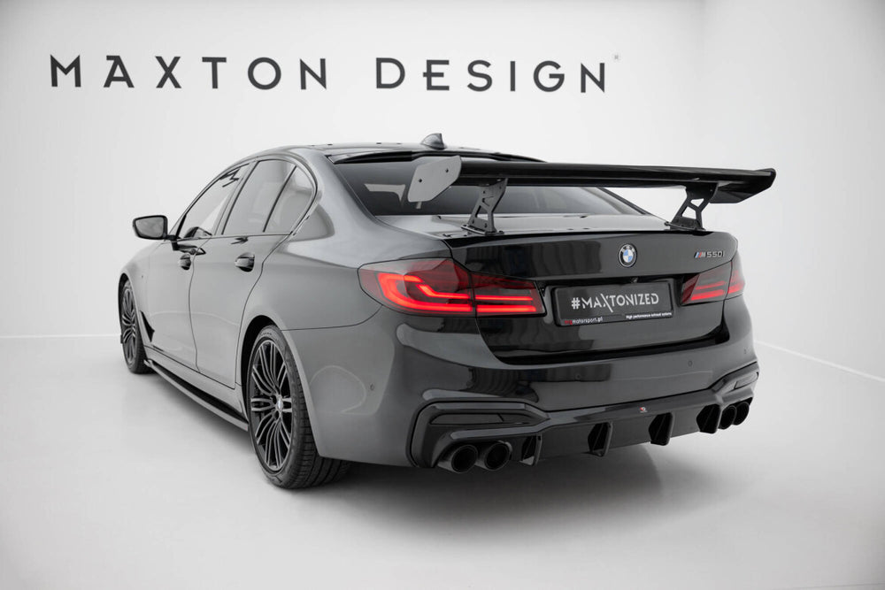 Maxton Carbon Division - Carbon Heckspoiler Heckflügel Standfuß Innen passend für BMW 5er / M5 Limousine G30 / F90