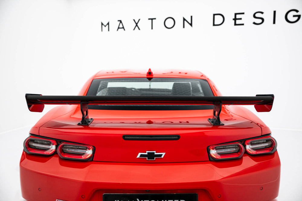 Maxton Carbon Division - Carbon Heckspoiler Heckflügel Standfuß Innen passend für Chevrolet Camaro SS Mk6 FL