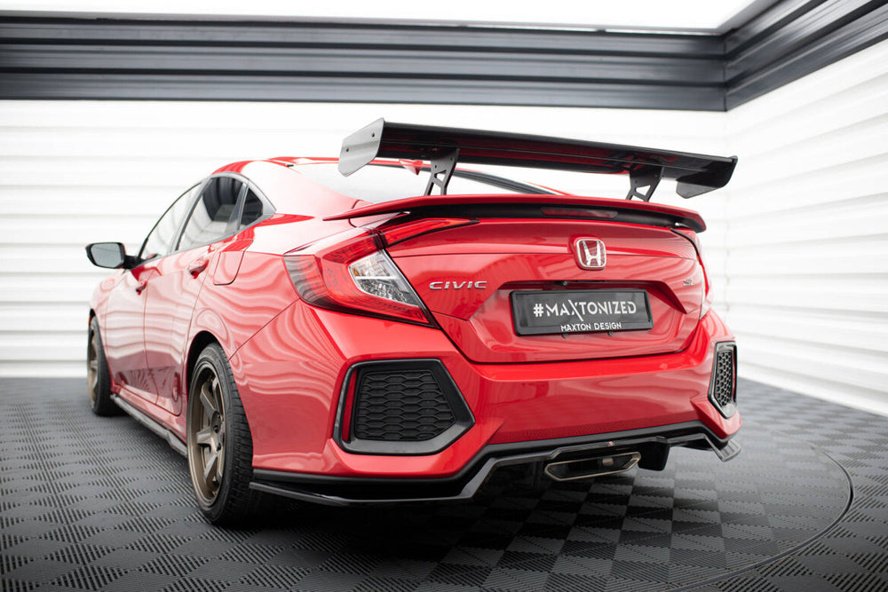 Maxton Carbon Division - Carbon Heckspoiler Heckflügel Standfuß Innen passend für Honda Civic SI Mk10