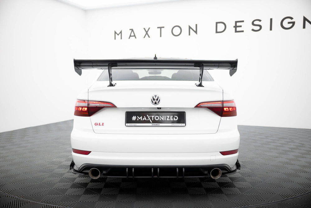 Maxton Carbon Division - Carbon Heckspoiler Heckflügel Standfuß Innen passend für VW Jetta GLI Mk7