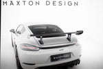 Maxton Carbon Division - Carbon Heckspoiler Heckflügel Standfuß Innen V.1 passend für Porsche 718 Cayman 982c