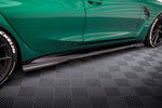 Maxton Carbon Division - Carbon Seitenschweller Ansatz (Paar) passend für BMW M3 Limousine / Touring G80 / G81