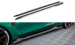 Maxton Carbon Division - Carbon Seitenschweller Ansatz (Paar) passend für BMW M3 Limousine / Touring G80 / G81