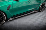Maxton Carbon Division - Carbon Seitenschweller Ansatz (Paar) passend für BMW M3 Limousine / Touring G80 / G81