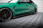 Maxton Carbon Division - Carbon Seitenschweller Ansatz (Paar) passend für BMW M3 Limousine / Touring G80 / G81