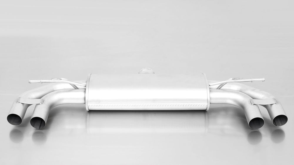 Axle-Back Sportauspuff für Seat Leon 5F 3, FR - Sportschalldämpfer, EG / Endrohr-Set (4-teilig), schräg, verchromt / Keiner