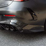 SOOQOO Heckdiffusor Carbon mit Licht passend für Mercedes CLE 53 AMG (C236)