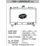 CSF Wärmetauscher Wasserkühler für Chevrolet Camaro V8 2010-2012 (Automatik und Handschalter)