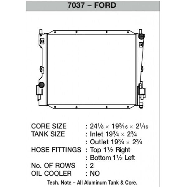 CSF Wärmetauscher Wasserkühler für Ford Mustang V6 und V8 (Automatik und Handschalter) 2005-2013