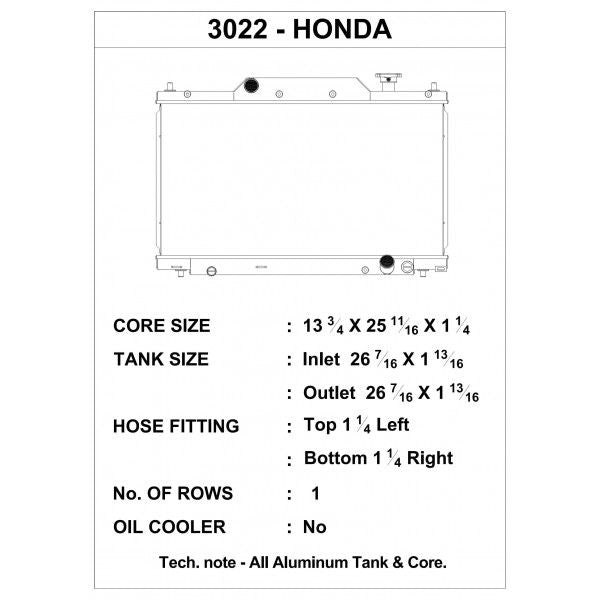 CSF Wärmetauscher Wasserkühler für Honda Civic Si 2003-2005