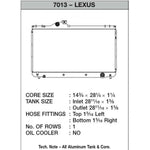 CSF Wärmetauscher Wasserkühler für Lexus IS300 2001-2005