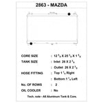 CSF Wärmetauscher Wasserkühler für Mazda Miata (NB) 1998-2005