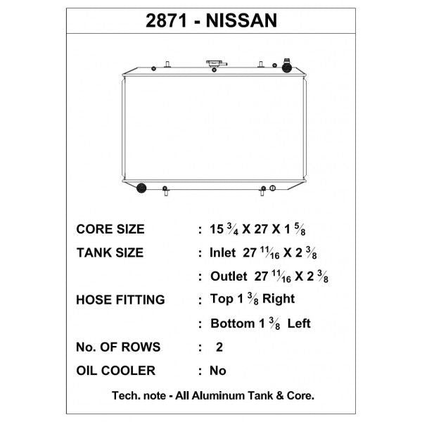 CSF Wärmetauscher Wasserkühler für Nissan 300ZX (kein Turbo) 1990-1997