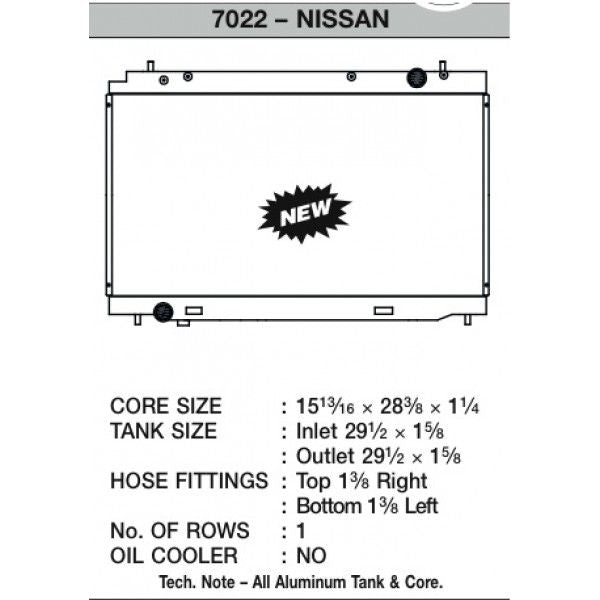 CSF Wärmetauscher Wasserkühler für Nissan 350Z 2007-2008
