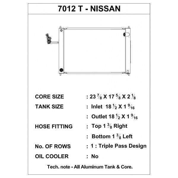 CSF Wärmetauscher Wasserkühler für Nissan 370Z 2008-2017 (Triple-Pass-Modul - Handschalter)