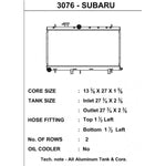 CSF Wärmetauscher Wasserkühler für Subaru Impreza WRX STI 2002-2007 - Schwarz