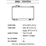 CSF Wärmetauscher Wasserkühler für Toyota Supra 1993-1998 - Schwarz