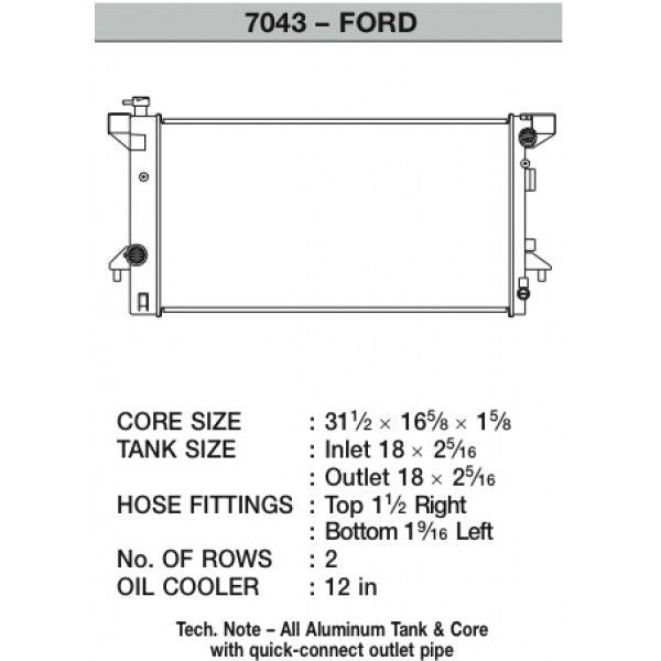 CSF Wärmetauscher Wasserkühler für Ford F-150 Raptor 2010+