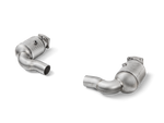 L-PO/SS/2H Link Pipe Set w Cat (SS) - Porsche 911 Turbo S (991.2)