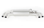 Sportauspuff-System für BMW 5 Series G30/G31 (G5L) 540i/x - RACING OPF-Back Vorschalldämpfer Ersatzrohr / 4-teiliger Endrohrsatz, Ø 102 mm angeschrägt, Chrom