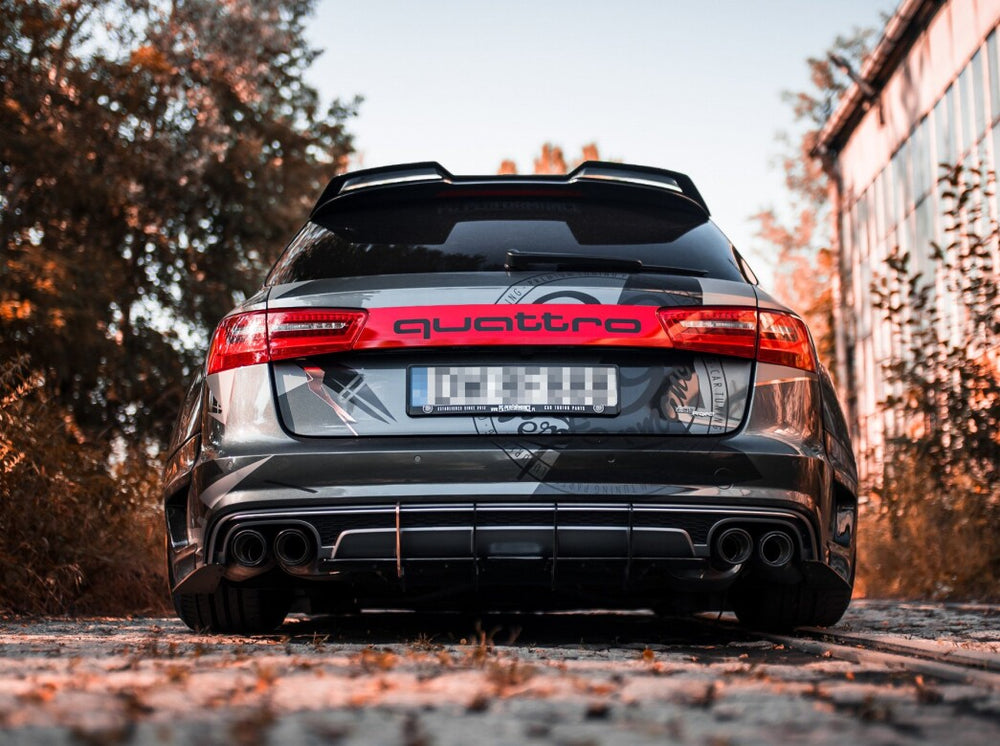 Maxton Parts - Dach Spoiler Heckspoiler passend für Audi S6 / A6 S-Line C7 / C7 FL Avant