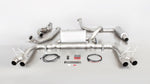 Cat-Back-Anlage Linkslenker für HONDA Civic Type-R FK2 - Keiner / Endrohr-Set (4-teilig), 102mm, Black Chrome
