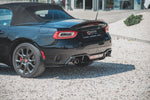 Maxton Parts - Diffusor Flaps passend für ABARTH 124 Spider schwarz Hochglanz