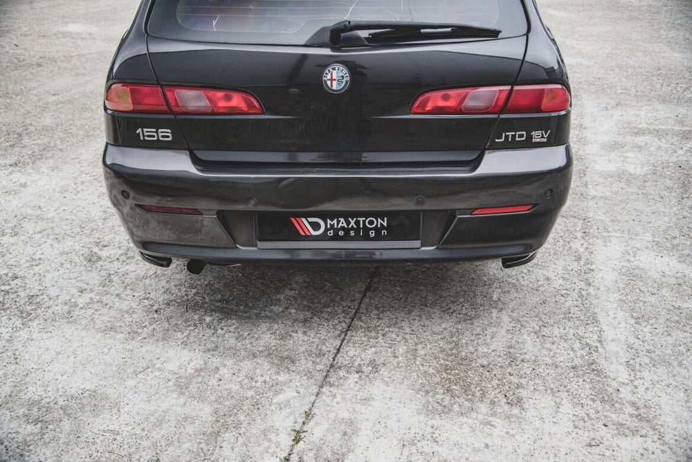 Maxton Parts - Diffusor Flaps passend für Alfa Romeo 156 SW FL schwarz Hochglanz