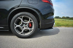 Maxton Parts - Diffusor Flaps passend für Alfa Romeo Stelvio Mk1 schwarz Hochglanz