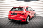 Maxton Parts - Diffusor Flaps passend für Audi A3 Sportback 8Y schwarz Hochglanz