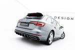 Maxton Parts - Diffusor Flaps passend für Audi A4 / A4 S-Line / S4 Limousine / Avant B9 schwarz Hochglanz