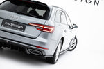 Maxton Parts - Diffusor Flaps passend für Audi A4 / A4 S-Line / S4 Limousine / Avant B9 schwarz Hochglanz