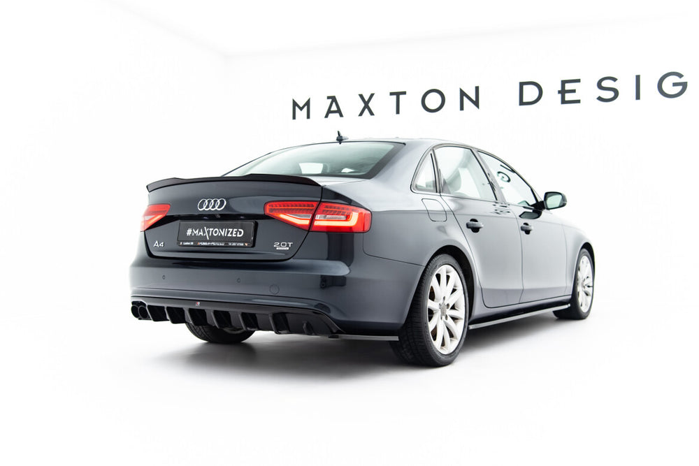 Maxton Parts - Diffusor Flaps passend für Audi A4 B8 FL schwarz Hochglanz