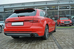 Maxton Parts - Diffusor Flaps passend für Audi A4 B9 S-Line schwarz Hochglanz (AU-A4-B9-SLINE-AV-RSD1-G)