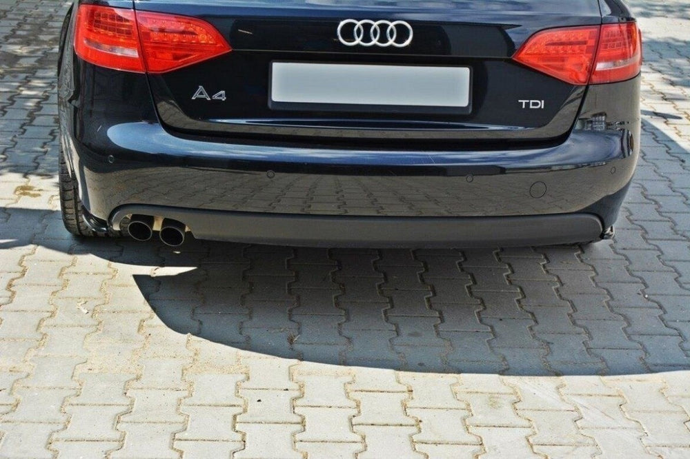 Maxton Parts - Diffusor Flaps passend für Audi A4 Limousine / Avant B8 schwarz Hochglanz