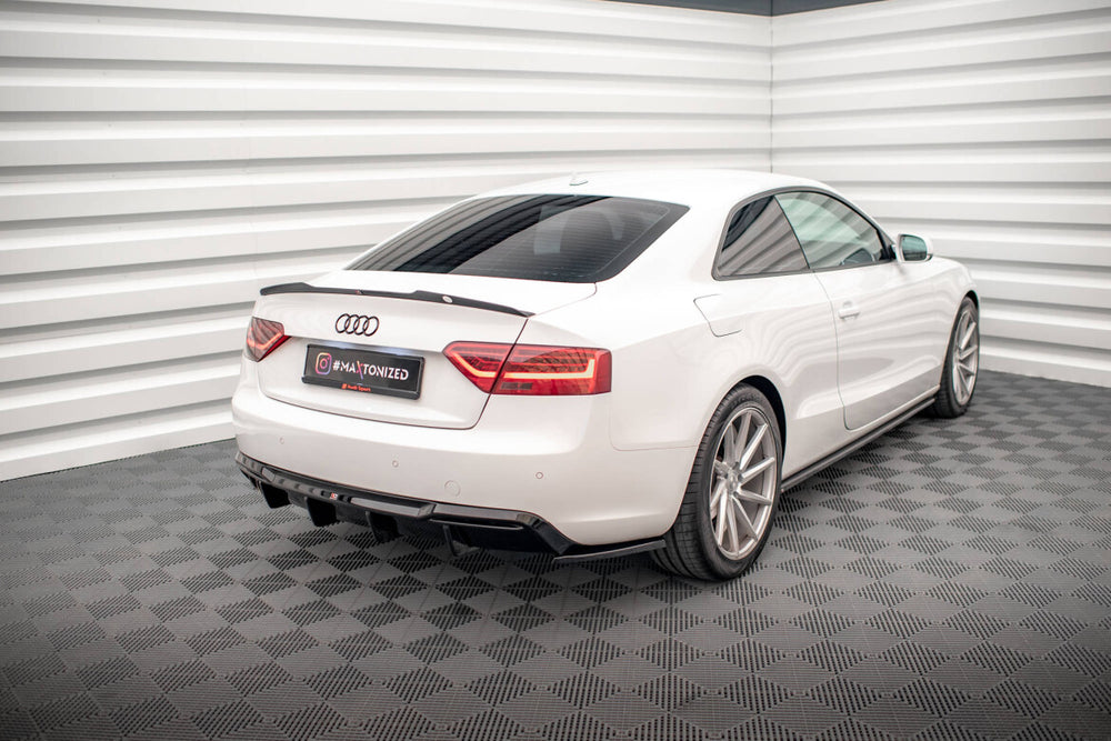 Maxton Parts - Diffusor Flaps passend für Audi A5 Coupe 8T FL schwarz Hochglanz