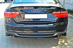 Maxton Parts - Diffusor Flaps passend für Audi A5 Coupe / Sportback S-Line 8T schwarz Hochglanz