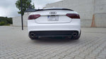 Maxton Parts - Diffusor Flaps passend für Audi A5 S-Line 8T FL FL schwarz Hochglanz