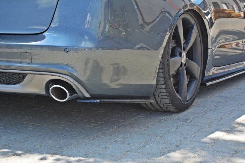 Maxton Parts - Diffusor Flaps passend für Audi A6 C7 S-LINE schwarz Hochglanz