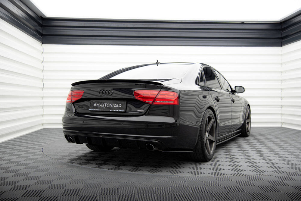 Maxton Parts - Diffusor Flaps passend für Audi A8 D4 schwarz Hochglanz